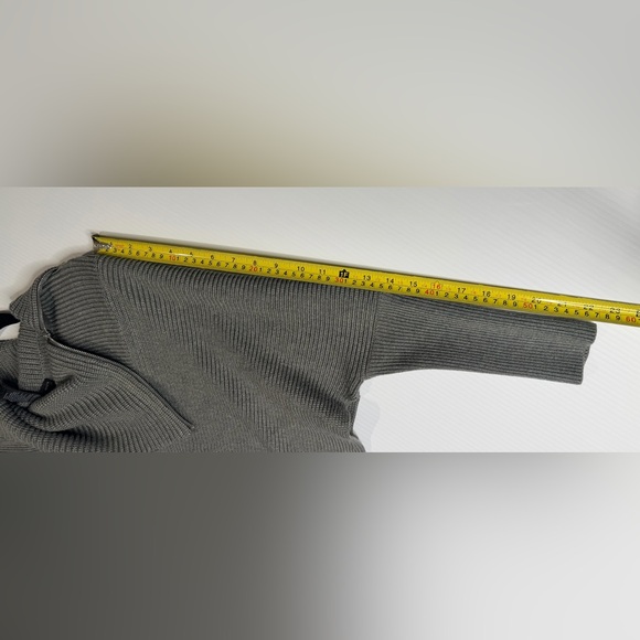 White House Black Market Gray Cowl Neck Sweater - Picture 16 of 16